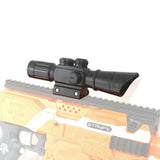 Tactical Black Scope Sight with Picatinny Rail Mount Dec for Nerf Modify Toy