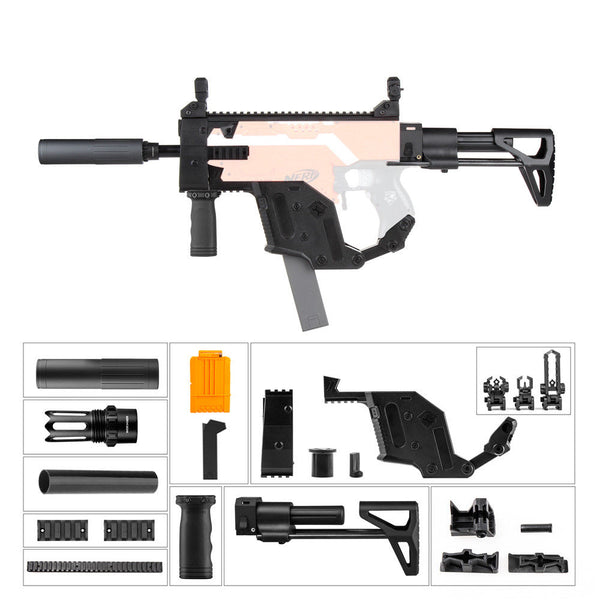 ナーフ WORKER mod クリスベクター風 ジャンク Worker Kriss Vector Kit Orange Combo for Nerf Stryfe Swordfish