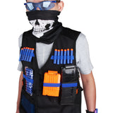 WORKER MOD Tactical Vest Clips Bullets Goggles Kits for Nerf Guns N-Strike Elite Series