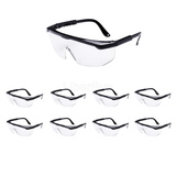 8PCS Safety Glasses for Nerf War Kids Outdoor Games Black Protective Goggle
