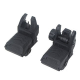 Tactical QD Flip Up Front Rear Sight Adjustable Black PA for Nerf Modify Toy - BlasterMOD