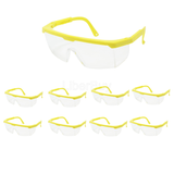 8PCS Safety Glasses for Nerf War Kids Outdoor Games Yellow Protective Goggle