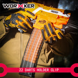 Worker Mod 22-darts Banana Magazine Clip AK Style Replacement for Nerf N-strike Elite Toy Blaster - BlasterMOD