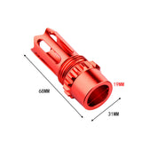 Worker Mod Flash Hider Decorate Cap Screw Neck for Worker Barrel Tube Nerf Modify Toy