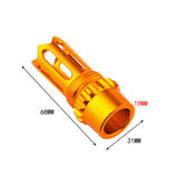 Worker Mod Flash Hider Decorate Cap Screw Neck for Worker Barrel Tube Nerf Modify Toy