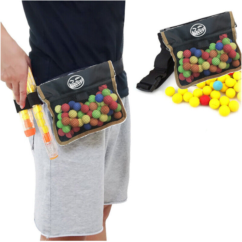 1PCS Round Ammo Ball Darts Storage Pouch Bag Waist for Nerf Rival Zeus Apollo Refill Toy