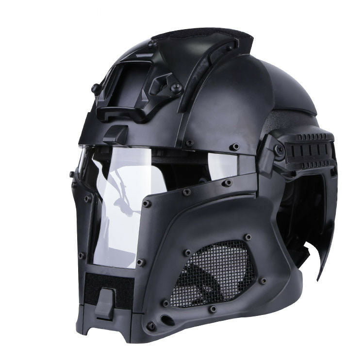 Helmet Full Face Mask Protective Blaster Outdoor Game Toy