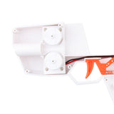 Worker Mod Hurricane Semi-automatic Electric Blaster Modify Toy Color Blue and Clear