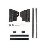 Worker Mod 3D Printing Pump Kits with 2 Rail for Nerf LongShot Modify Toy Color Black