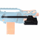 Worker Mod 3D Printing Pump Kits with 2 Rail for Nerf LongShot Modify Toy Color Black