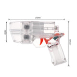 Worker Mod Hurricane Semi-automatic Electric Blaster Modify Toy Color Blue and Clear