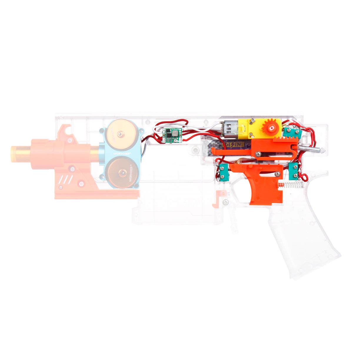 Worker Mod Swordfish Automatic Kits Semi/Full Auto Modified Kits for Worker Mod Swordfish Blaster Toy - BlasterMOD