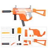 Worker Mod Kriss Vector Imitation Kits Combo 12 Items for Nerf STRYFE Toy Color Orange - BlasterMOD