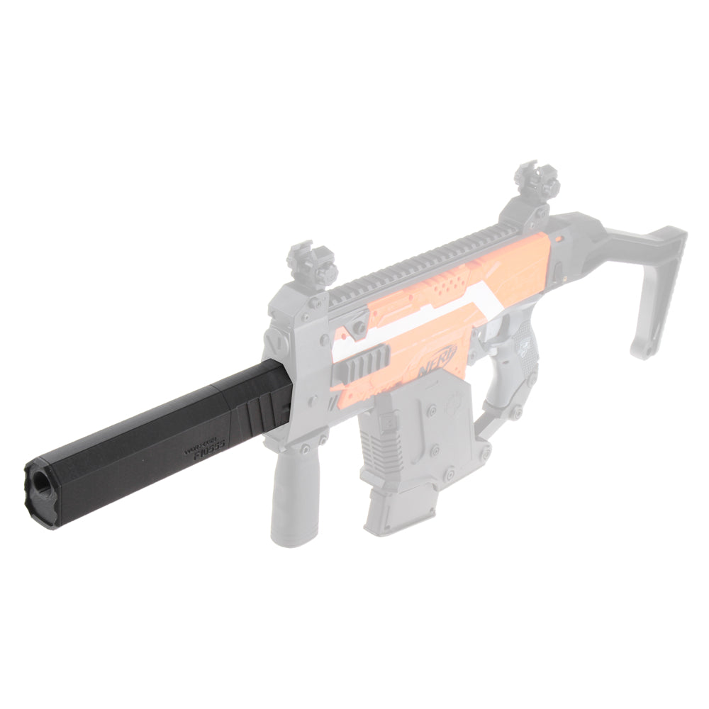 Worker Mod  Kriss Vector Style Suppressor 3D Printed for Barrel Tube Nerf Modify Toy - worker nerf