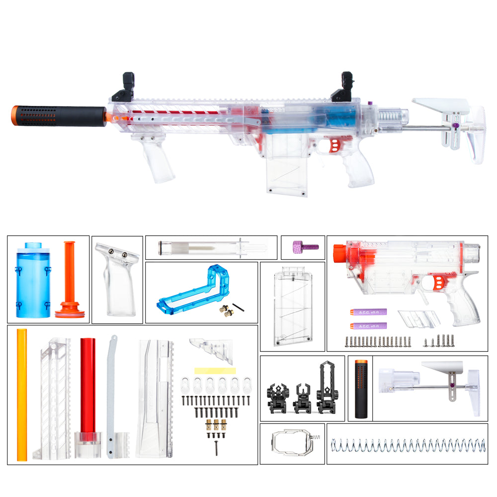 Worker Mod Prophecy-R DIY Imitation MCX Kits Long Darts A for Nerf Modify Toy - BlasterMOD