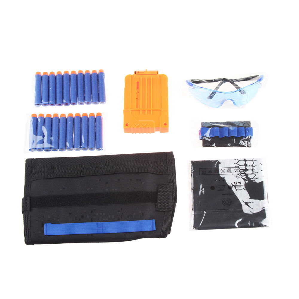 Worker Mod Wristband Vest Clips Bullets and Goggles for Nerf Modify Toy - BlasterMOD