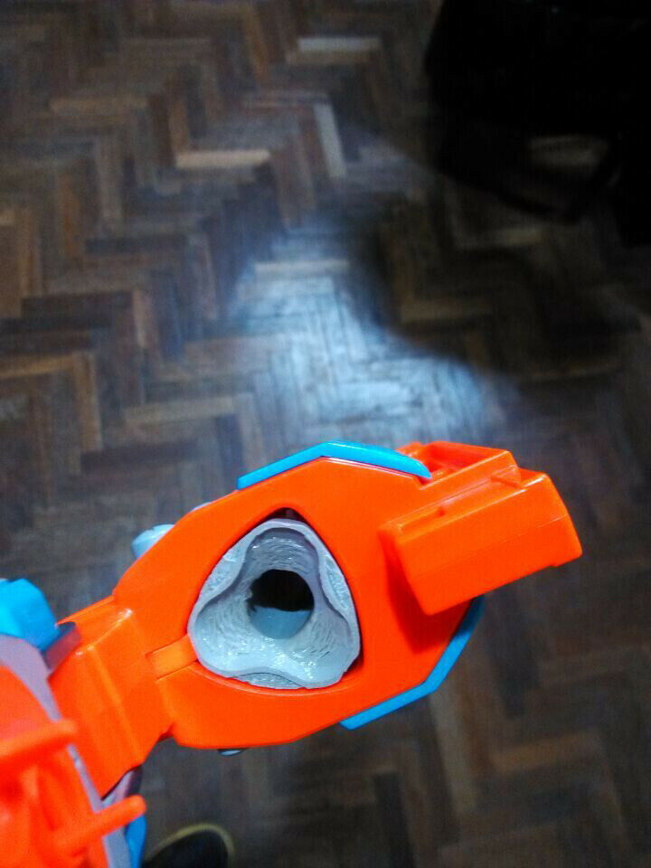 Shellback Nerf Worker Mod Single Shot Shell Barrel Rear Loading 3D Printed for Nerf ...