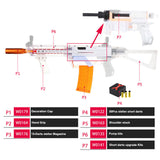 Worker Mod Imitation MCX Stefan Short Darts Kit Clear Combo 7 Items for Nerf Retaliator Toy - BlasterMOD