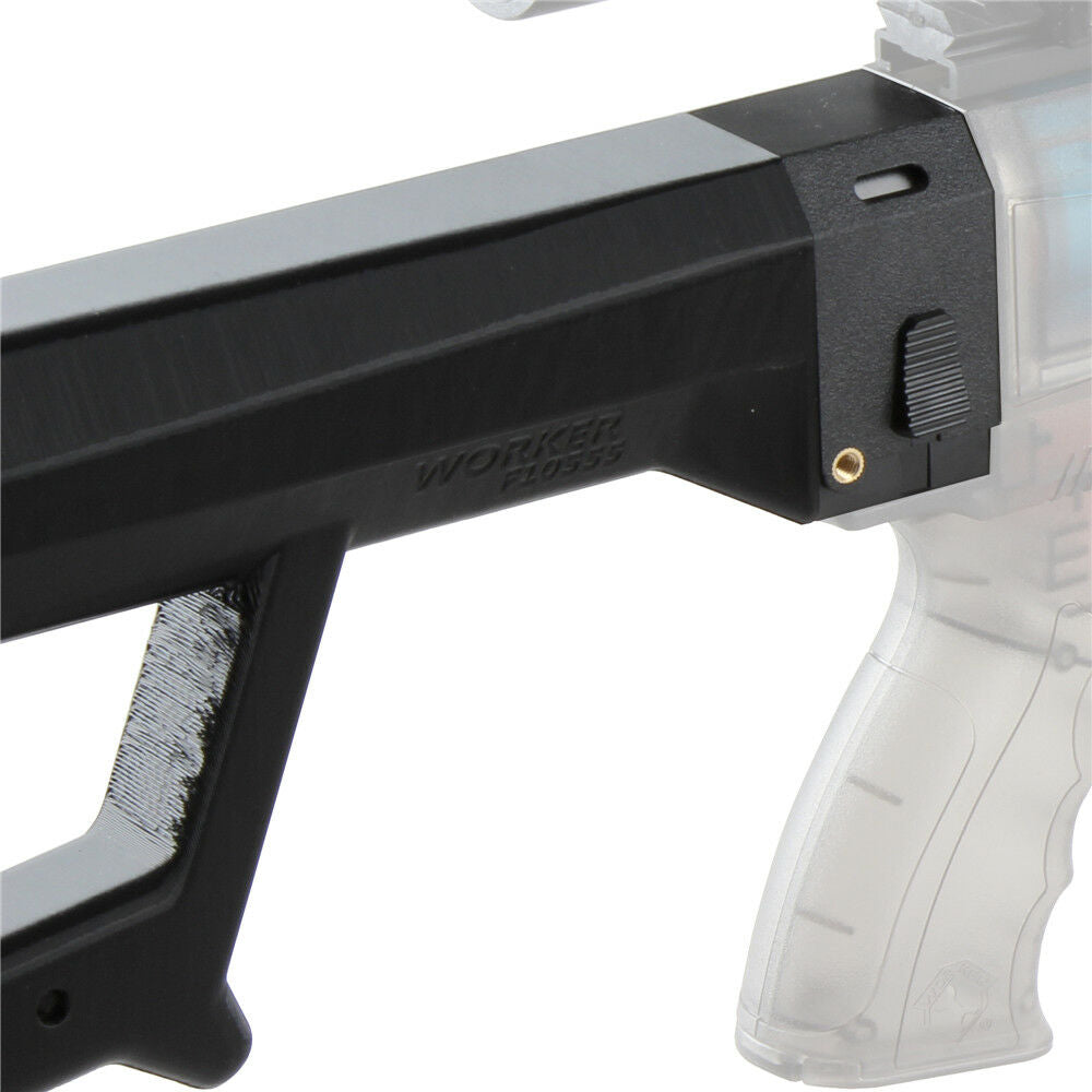 Worker Mod F10555 Barrett Fixed Shoulder Stock 3D Printed No.188 for Nerf N-strike elite Blaster - BlasterMOD