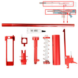 Worker Mod Short Darts Upgrade Kit Metal Red for Nerf LongShot CS-12 Modify Toy - worker nerf