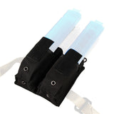 Worker Mod Double Magazine Clip Bag for Short Darts Clip Color Black Nerf Modify Toy - worker nerf