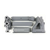 Maliang 3D Printed Front Barrel Rail Stock Gray for Nerf LongShot Modify Toy - BlasterMOD