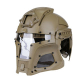Tactical Helmet Full Face Mask Protective Airsoft Paintball Outdoor CS Game Toy - BlasterMOD