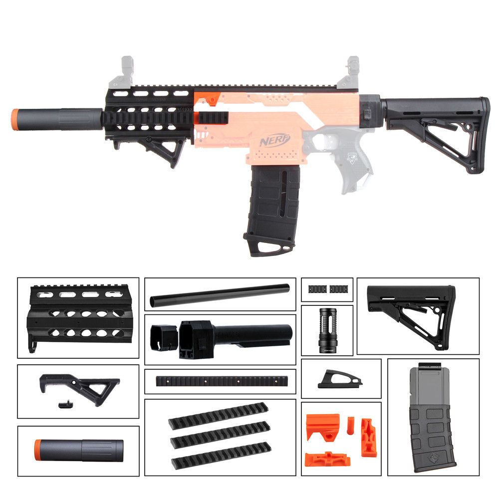 Worker Mod DIY Imitation M4 Kits Combo 13 Items for Nerf Stryfe
