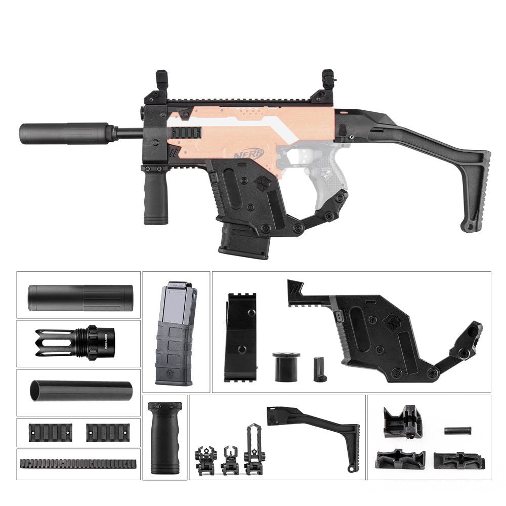 Worker Mod DIY Imitation Kits kriss Vector Combo 11 Items B for Nerf Stryfe Toy - BlasterMOD