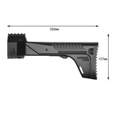 Worker Mod F10555 AK-12 Folding Shoulder Stock 3D Printed No.153 A for Nerf N-strike elite Blaster - BlasterMOD