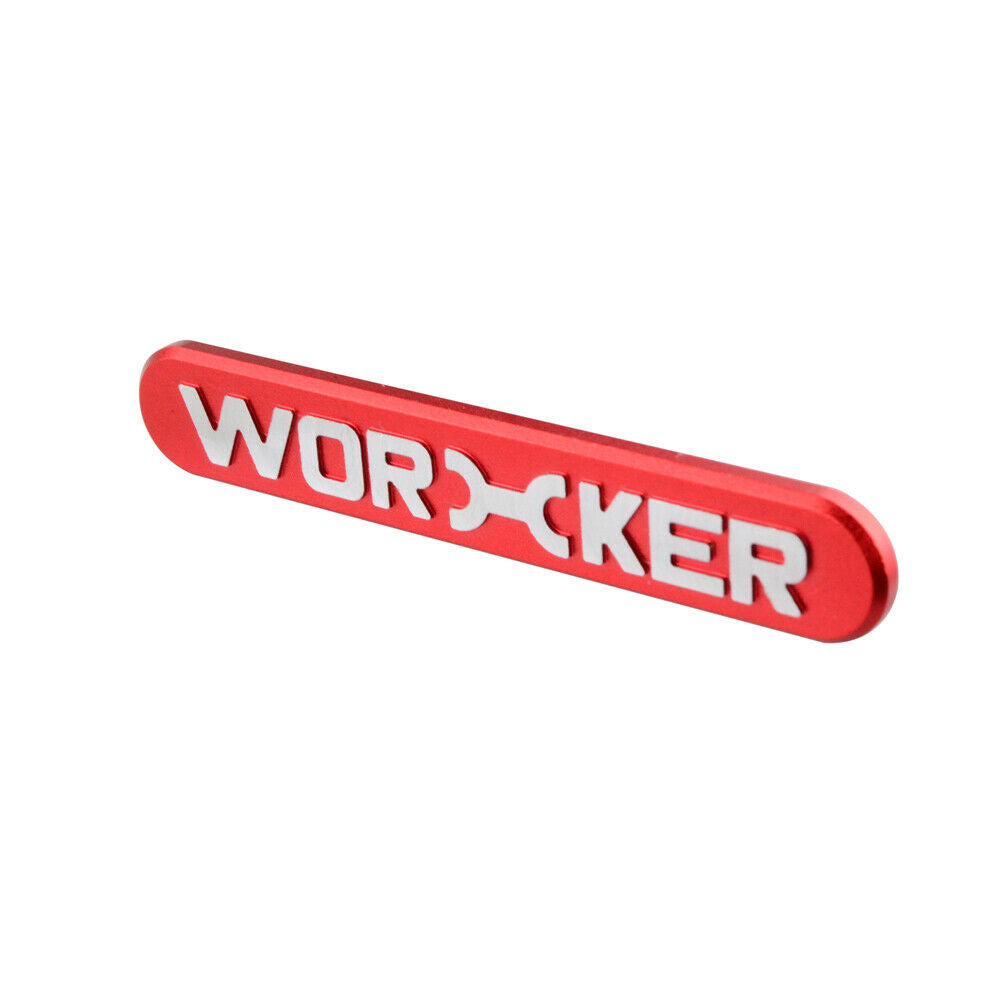 WORKER lOGO Nameplate Sticker Metal Blaster Decoration Part - worker nerf