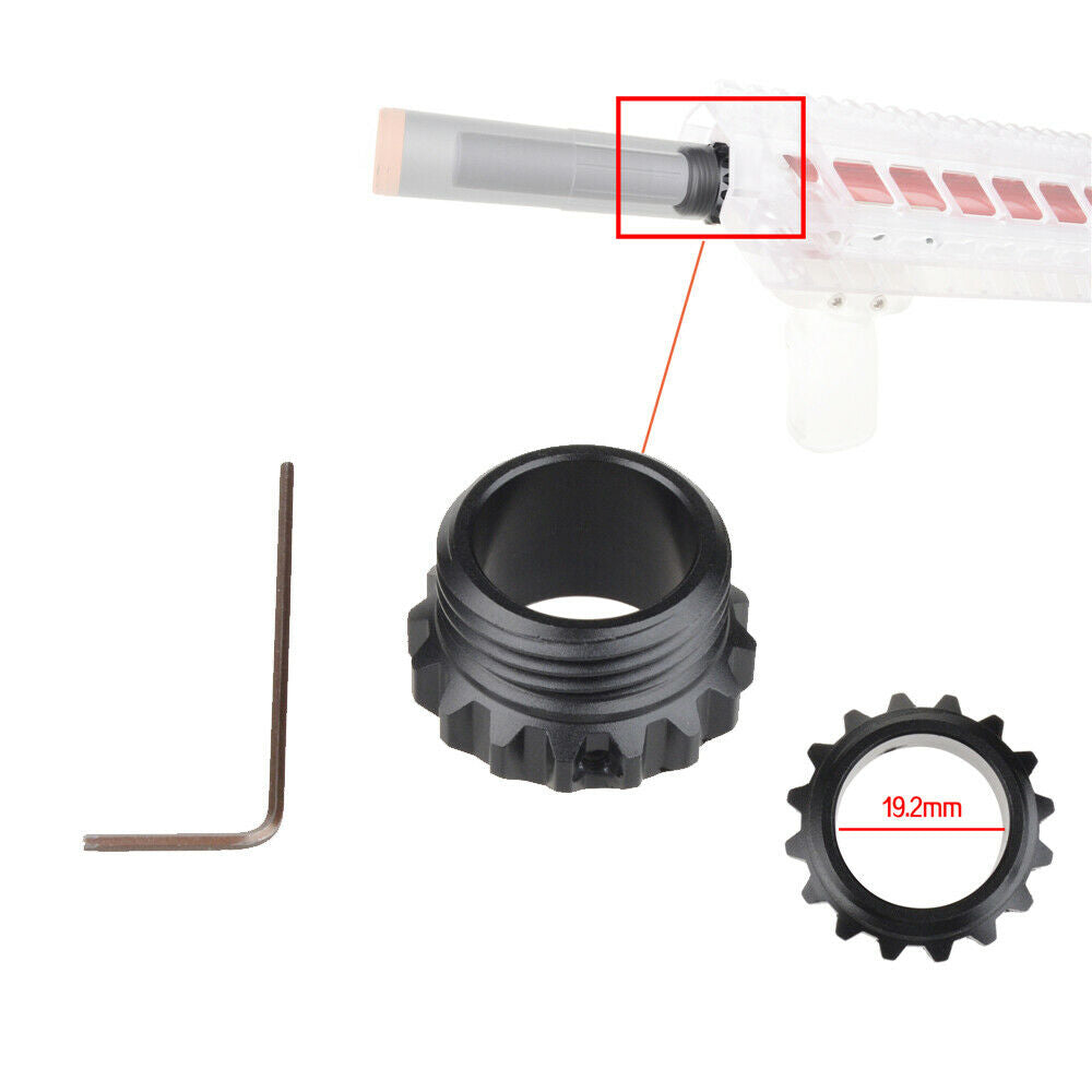 Worker Mod Ghost Screw Neck Short Adapter Connector Decorate Tube Cap for Nerf Modify Toy - worker nerf