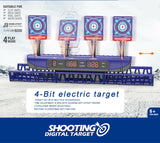 Auto Reset Electric Shooting Target 4 with Net Accessories for Nerf Soft Darts Games - BlasterMOD