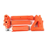 Maliang 3D Printed Front Barrel Rail Stock Orange for Nerf LongShot Modify Toy - BlasterMOD