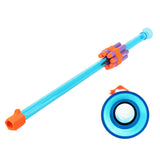 Worker Mod 50cm Blow Scar barrel Shooter Clip-on Holder Shooting by Mouth Funny Blaster Toy for Nerf Modify Toy - worker nerf
