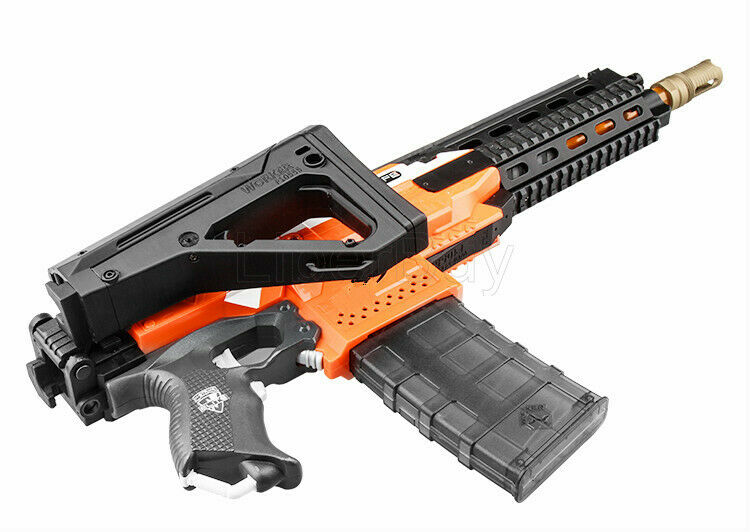 Worker Mod F10555 UBR Folding Shoulder Stock 3D Printed No.175 for Nerf N-strike elite Blaster - BlasterMOD