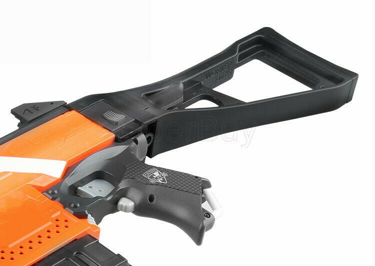 Worker Mod F10555 UMP9 Folding Shoulder Stock 3D Printed No.171 for Nerf N-strike elite Blaster - BlasterMOD