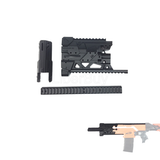 Maliang 3D Printed Black Shoulder Stock Barrel Rail Combo 4 Items for Nerf STRYFE - BlasterMOD