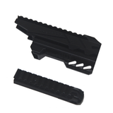 Maliang Mod Front Barrel Top Rail 3D Printed Black 1 for Nerf Hammer Shot Modify Toy - BlasterMOD