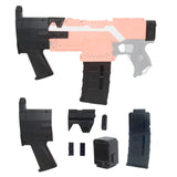 JSSAP SMG Imitation kits Black Plastic Combo Item A for Nerf Stryfe Modify Toy