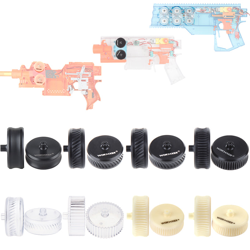 Worker Mod Lightweight Flywheels Upgrade Wheel ABS Plastic for Nerf Stryfe Rapidstrike Modify Toy - worker nerf