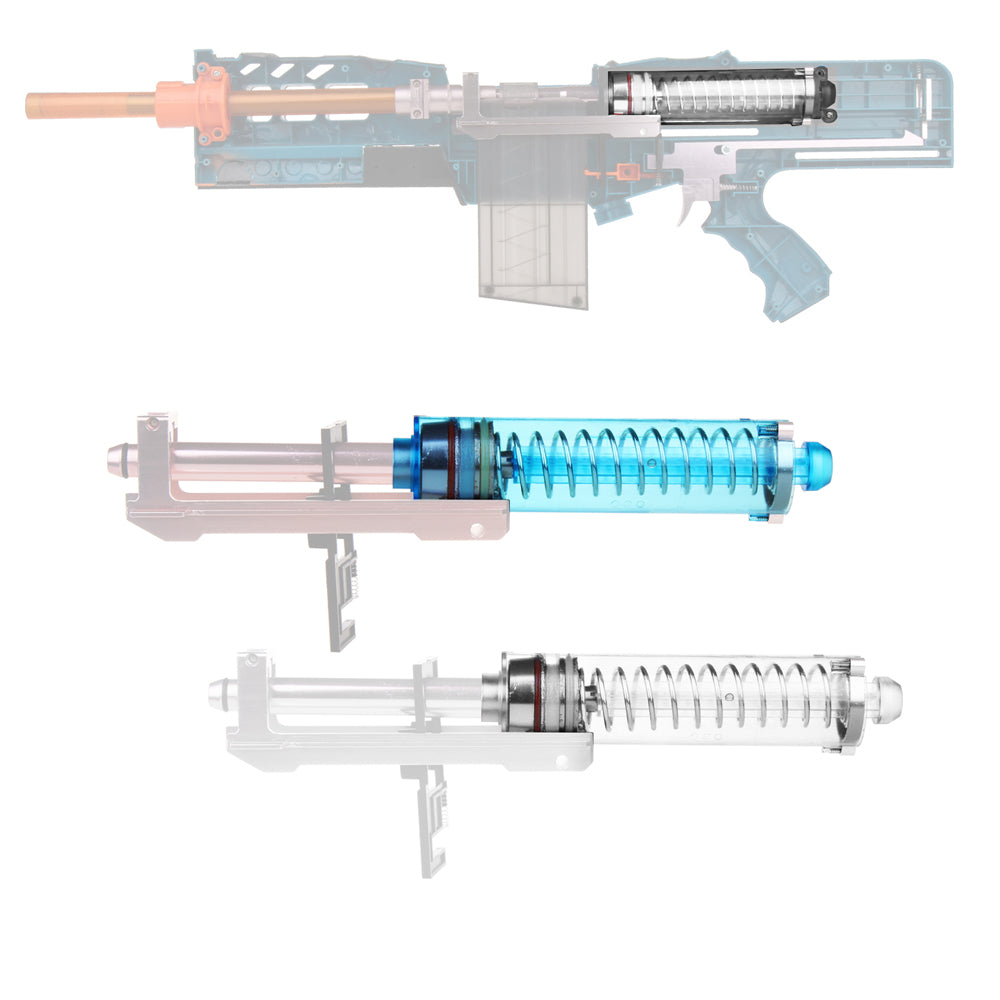 Worker Mod Metal Plunger Chamber 2 Colors for Nerf N-Strike Longshot CS-6/NERF STRIKE LONGSHOT CS-12/WORKER Terminator Modify Toy