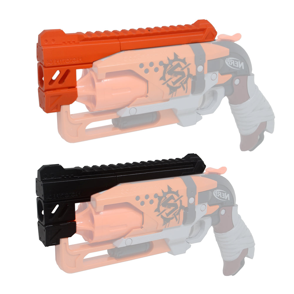 Maliang Extended Snub Magnum Barrel Rail 3D Printed for Nerf HammerShot Modify Toy - BlasterMOD