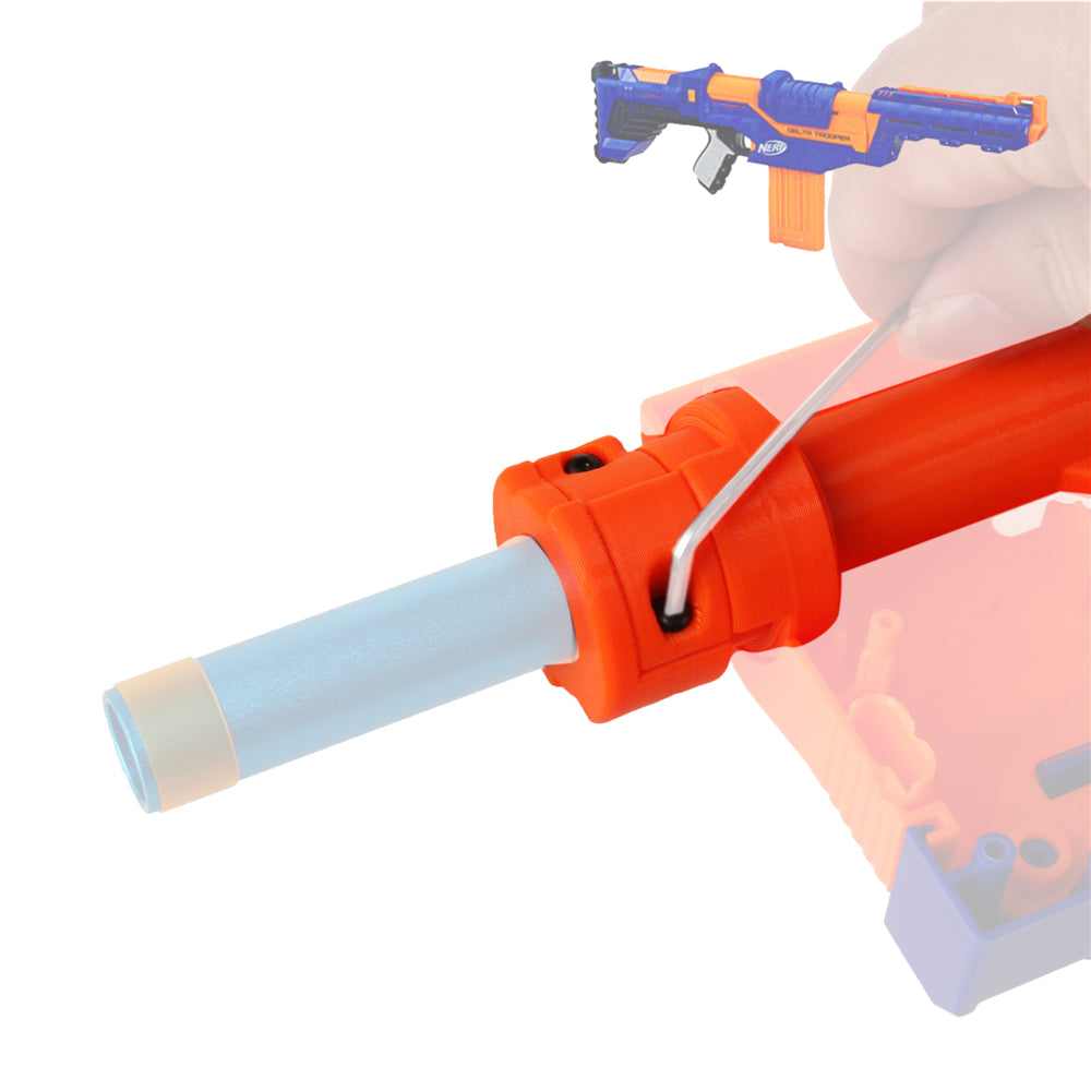 Worker Mod Stefan Short Darts Adaptor 3D printed for Nerf Delta Trooper Modify Toy - worker nerf
