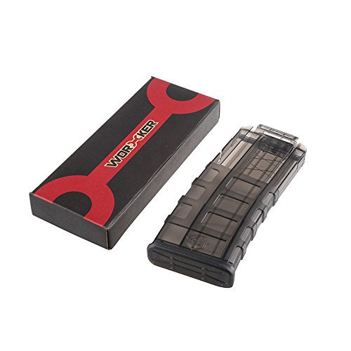 Worker Mod Upgrade Tube Kit with 12 darts Magazines Clip and 50pcs 36mm Darts for Nerf Retaliator Color Black Transparent - BlasterMOD