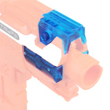 Worker Mod Top and Side Rail Adapter Picatinny Base Set for Nerf Stryfe and Worker Mod Swordfish Blaster Toy Color Blue Transparent
