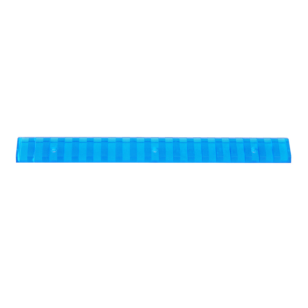 Worker Mod Tactical Picatinny Rail Flat Rail Stick Screw Color Blue Transparent for Nerf Modify Toy - BlasterMOD
