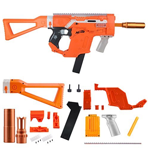 Worker Mod Kriss Vector Imitation Kits Combo 12 Items Sets for Nerf STRYFE Toy Color Orange - BlasterMOD