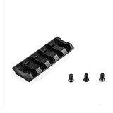 Worker Mod Front Rail Adapter Set with 2PCS 5cm Rail for Nerf Stryfe Color Black - BlasterMOD