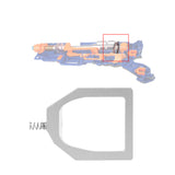 Worker Mod Piston Releaser Kits Silver Metal for Nerf CS-6 LongStrike Toy - BlasterMOD